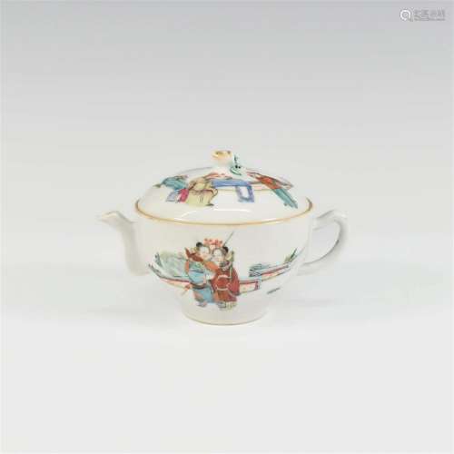 19TH C. CHINESE FAMILLE ROSE TEAPOT