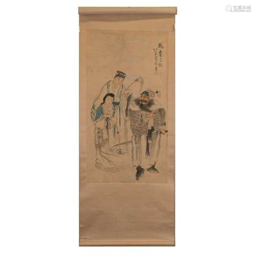CHINESE ANTIQUE CHARACTER PAINTING