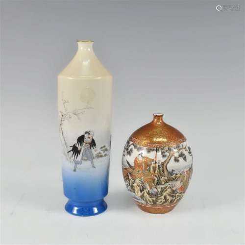 TWO JAPANESE VASES