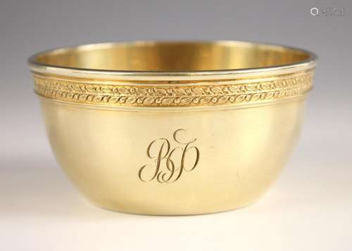 A Faberge silver gilt presentation bowl, Stephan Wakeva, Mos...