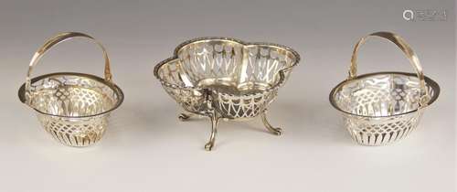 An Edwardian silver bonbon dish, 'RR' Birmingham 190...