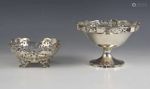 An Edwardian silver bonbon dish, Frederick Augustus Burridge...