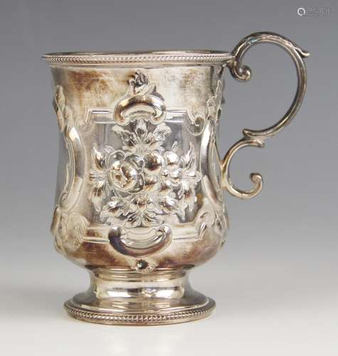 A Victorian silver christening mug, Henry Wilkinson and Co, ...