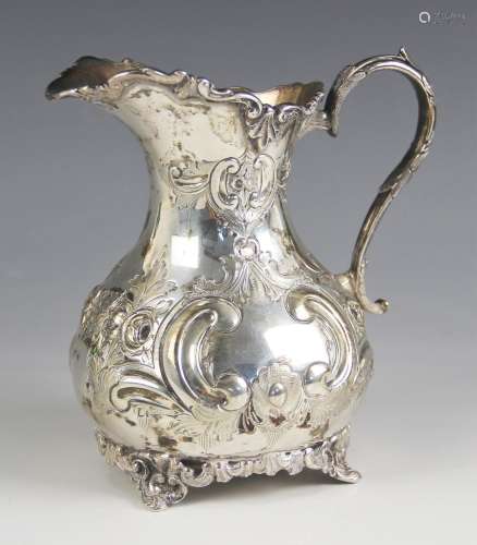 An Edwardian silver milk jug, Johnson, Durban and Co Ltd, Bi...