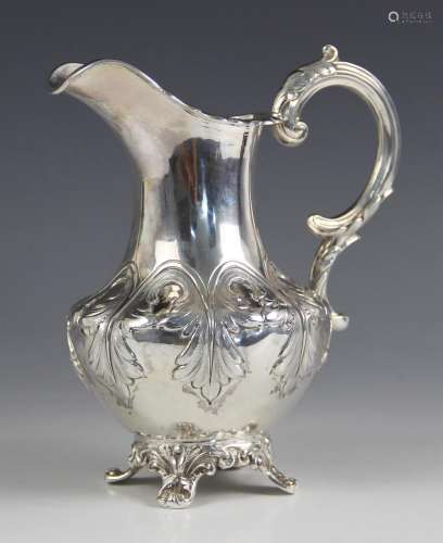 A Victorian silver milk jug, Samuel Hayne and Dudley Cater, ...