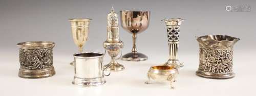A Victorian silver open salt, Richards and Brown, London 187...