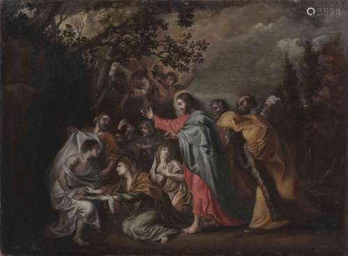 ESCUELA ESPAÑOLA (S. XVII) - Jesús sanando a los enfermos