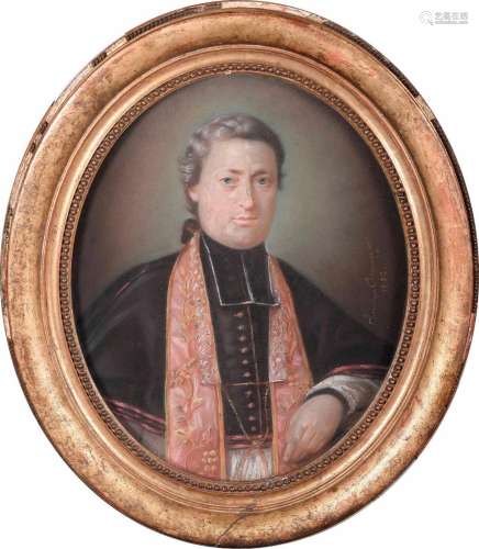 ESCUELA FRANCESA (S. XIX) - Retrato de cardenal francés