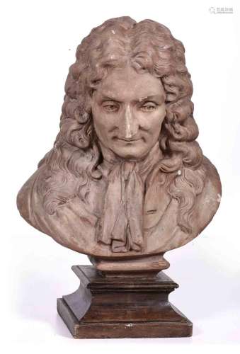 ESCUELA FRANCESA (S. XIX) - Busto de Voltaire