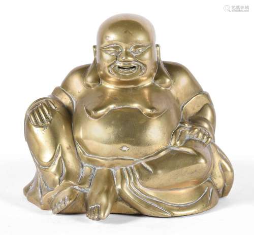 Figura realizada en bronce representando Buda sonriente. Año...