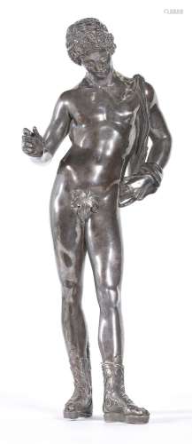 Figura realizada en plata con alma de pasta representando Da...