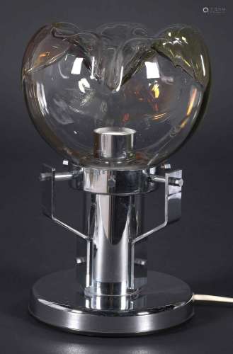 Lámpara de sobremesa realizada en cristal de murano y metal ...