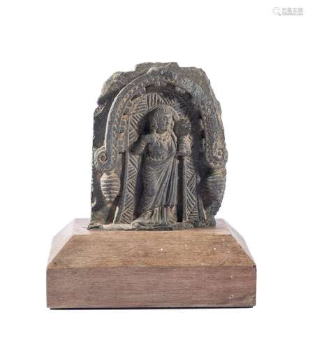 A SMALL GANDHARA GREY SCHIST RELIEF FRAGMENT, NORTH-WESTERN ...