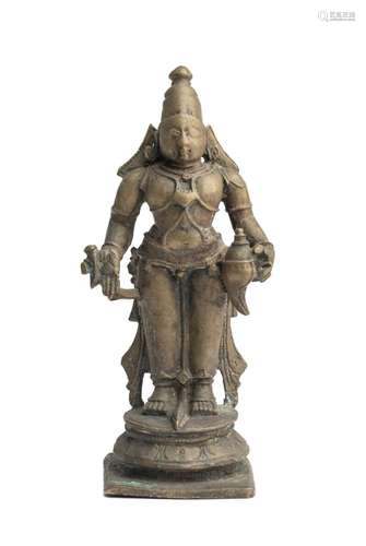 A BRONZE FIGURE OF VITHOBA, DECCAN, SOUTHERN INDIA, 18TH/19T...