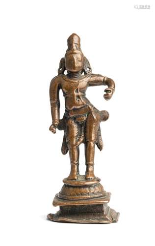 A BRONZE FIGURE OF RAMA, TAMIL NADU, SOUTH INDIA, 15TH/16TH ...