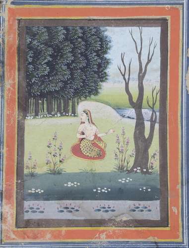 TWO INDIAN PAINTINGS, RAJASTHAN, INDIA, 19TH CENTURY