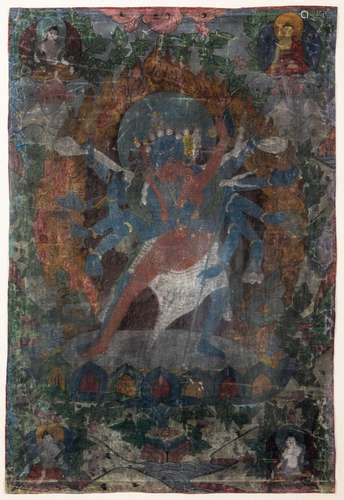 A THANGKA DEPICTING SAMVARA, TIBET, 19TH CENTURY