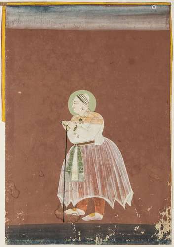 PORTRAIT OF A RULER, MEWAR, RAJASTHAN, 18TH CENTURY