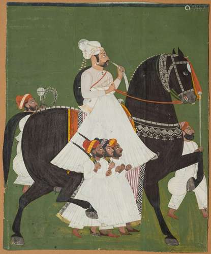 A RULER ON HORSEBACK, JODHPUR, INDIA, CIRCA 1800