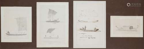 ATTRIBUTED TO THOMAS DANIELL (1749-1840), FOUR SKETCHES OF I...