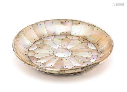 A MOTHER OF PEARL DISH, WESTERN INDIA, 20TH CENTURY OR EARLI...