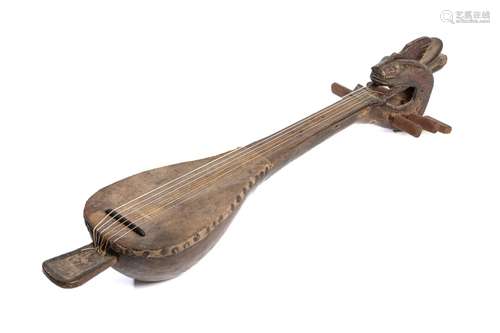 A LUTE (GAMBUS), NORTH SULAWESI, INDONESIA, MID-20TH CENTURY