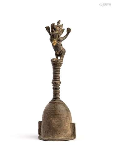 A BRONZE PRIEST'S BELL, EASTERN JAVA, CIRCA 12TH CENTURY