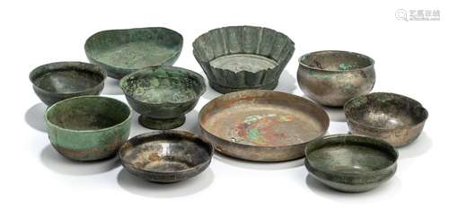 TEN JAVANESE BOWLS, 10TH-14TH CENTURIES