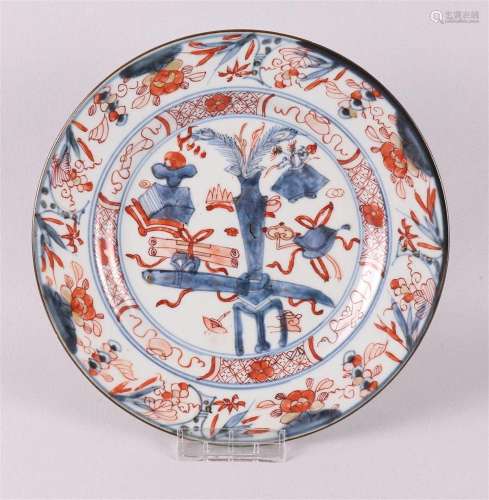 Assiette chinoise en porcelaine Imari, Chine, Kangxi, v