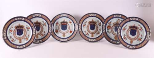 Série d'armoiries en porcelaine ze, France, Samson, 19e