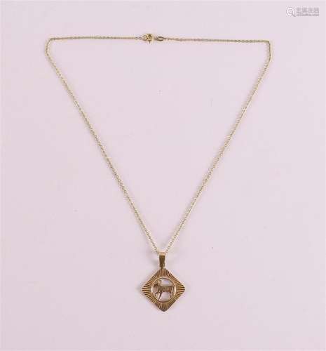 Un pendentif constellation en or 14 kt 585/1000 'Aries&#...