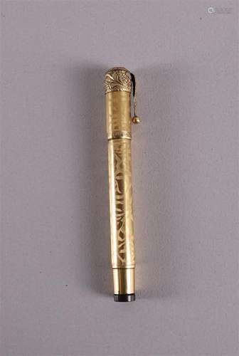 Stylo plume Electa en or 18 carats, États-Unis, vers 19