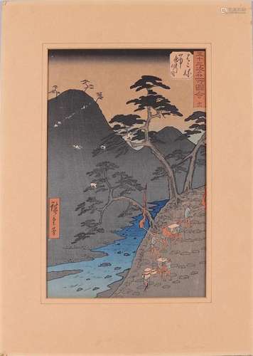 Ukio-e, Japon. Ando Hiroshige (1797-1858) Voyage de nui