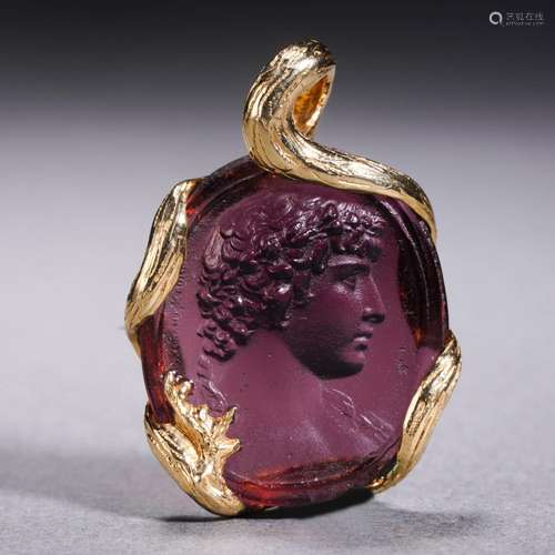 A Glass Pendant of Apollo