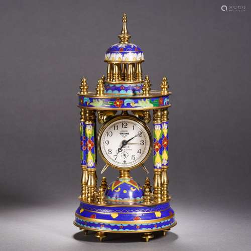 A Enameled Clock