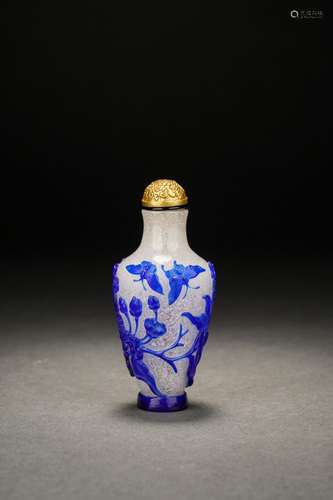 Chinese glass snuff bottle, 19th