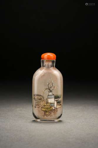 Chinese glass inner painted snuff bottle