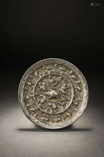 Chinese Bronze Mirror, Han