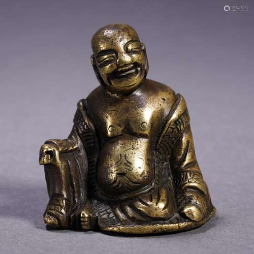 A Bronze Seated Budai