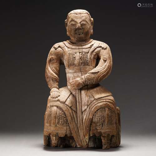 A Carved Wooden Guardian