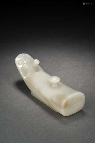 Chinese Hotan White Jade Carving decoration