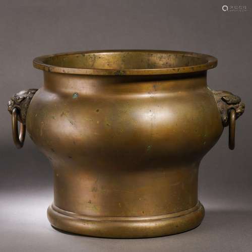 A Bronze Censer with Double Handles