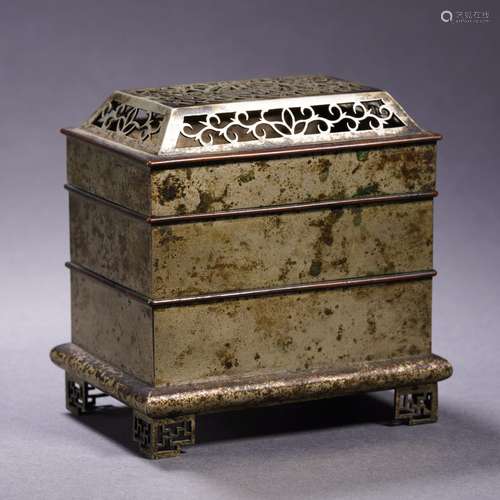 A Set of Copper Alloy Incense Burner