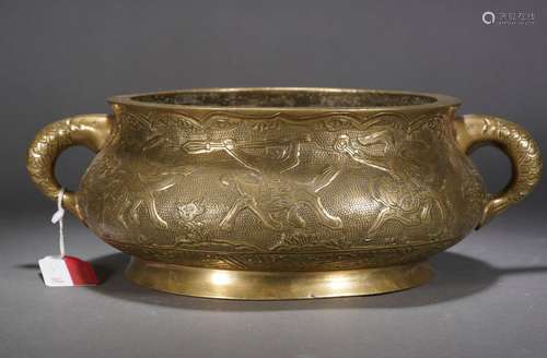 A Bronze Bombe Censer