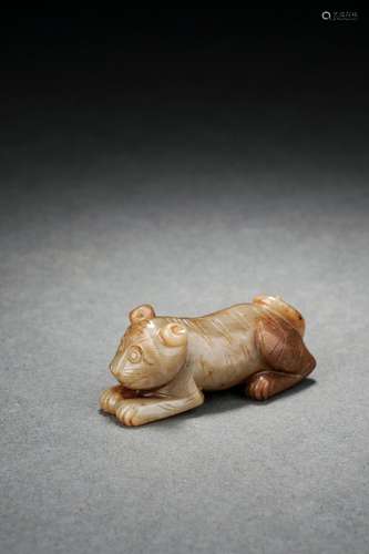 Ancient Chinese Jade Carved Tiger, Song