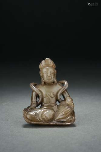 Ancient Chinese Jade Buddha Statue