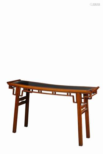 Chinese boxwood and rosewood carved tables, Ming