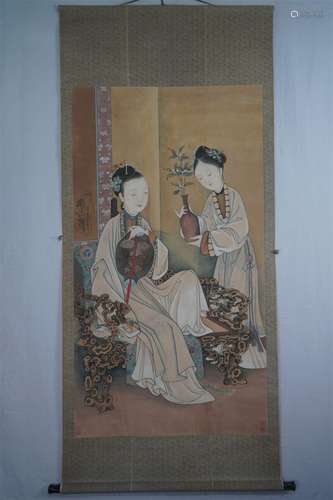 Leng Mei, Chinese figure painting