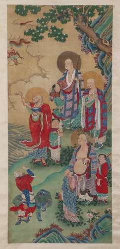 A Chinese Painting of Buddhist Story