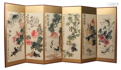 A Set of Chinese Painting of Flowers